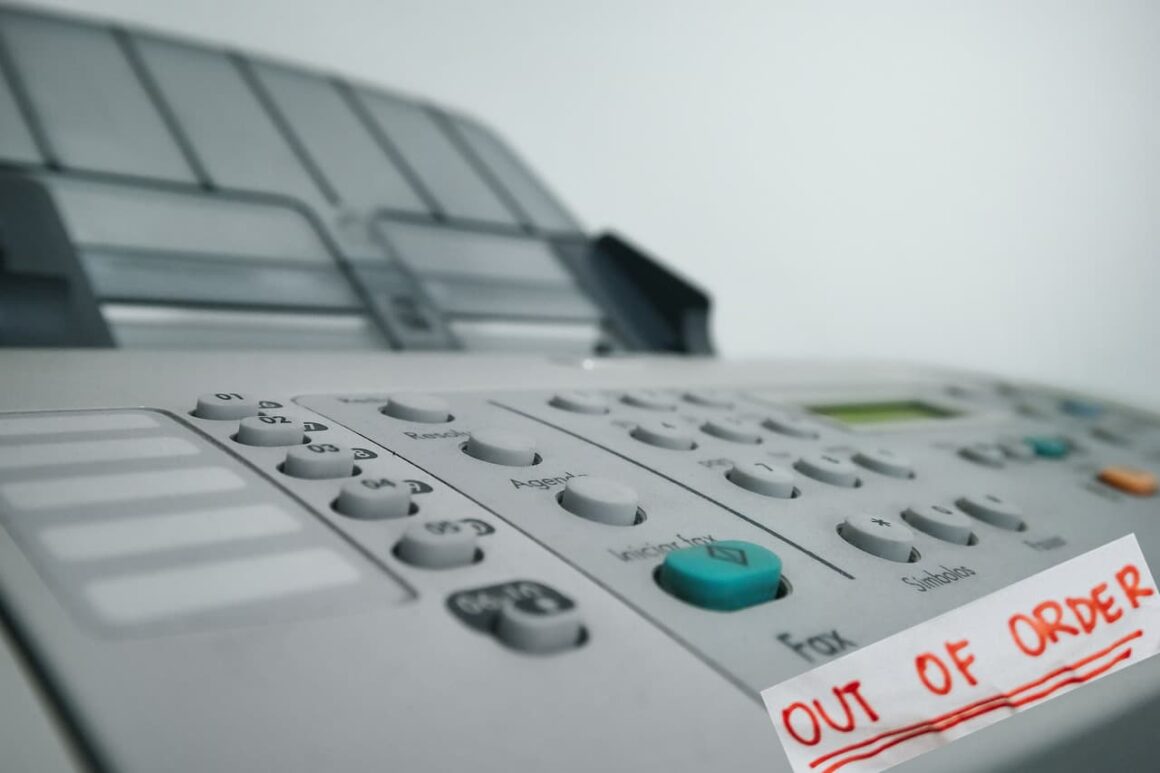 Fax machine unable to send faxes