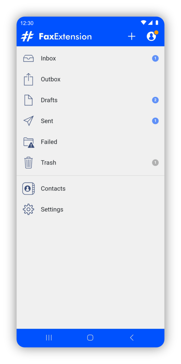 FaxExtension mobile app